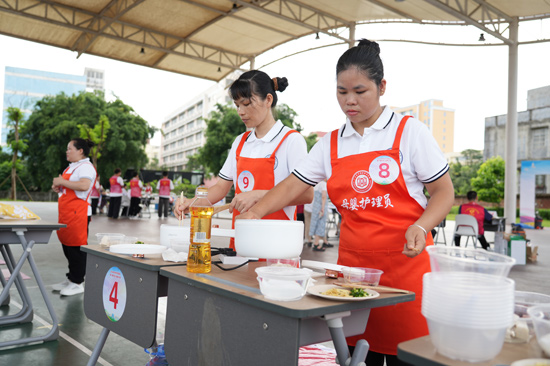 比赛现场。学校供图